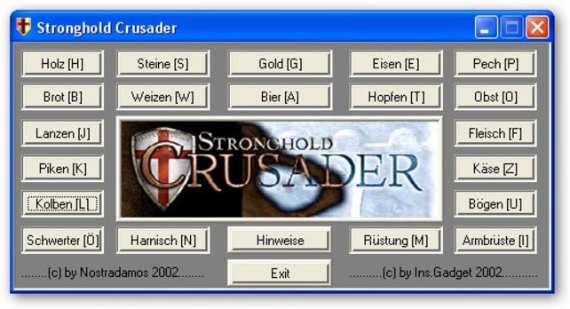stronghold crusader cheats or way to skip levels